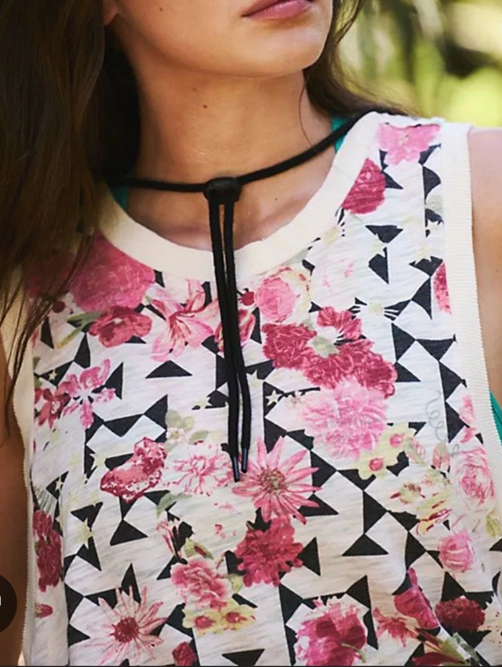 FP Movement Printed Love Tank Sz M